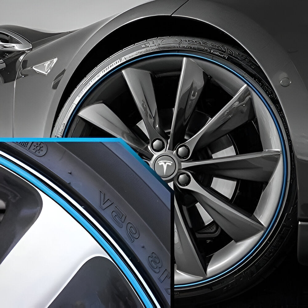 Rubber Wheel Edge Protector with Adhesive Booster and 8-Meter Length