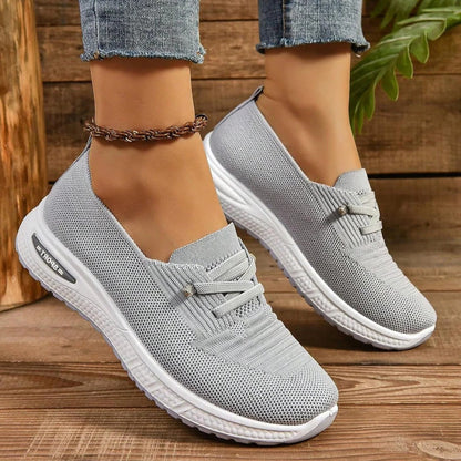 Women's Slip-On Walking Sneakers with Wide Toe Box