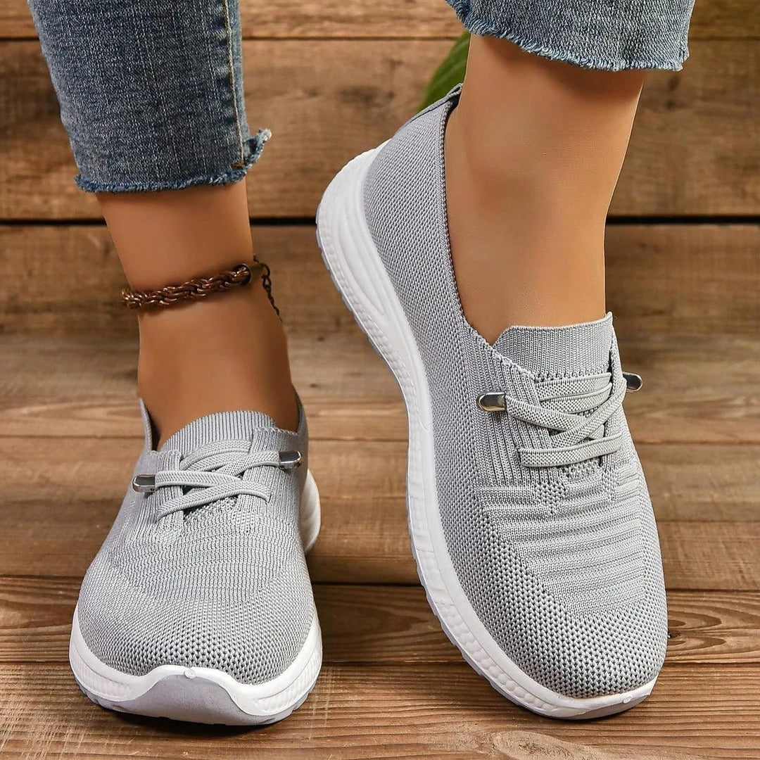 Women's Slip-On Walking Sneakers with Wide Toe Box