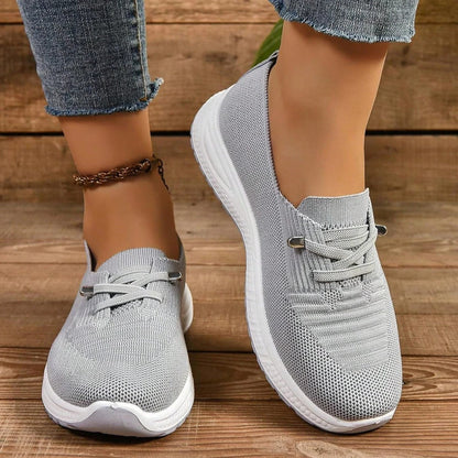 Women's Slip-On Walking Sneakers with Wide Toe Box