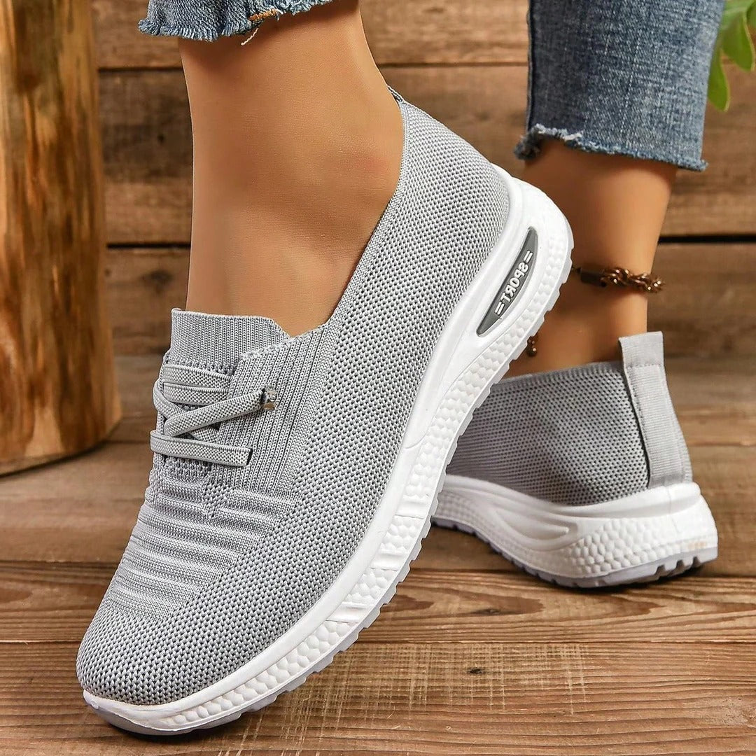Women's Slip-On Walking Sneakers with Wide Toe Box