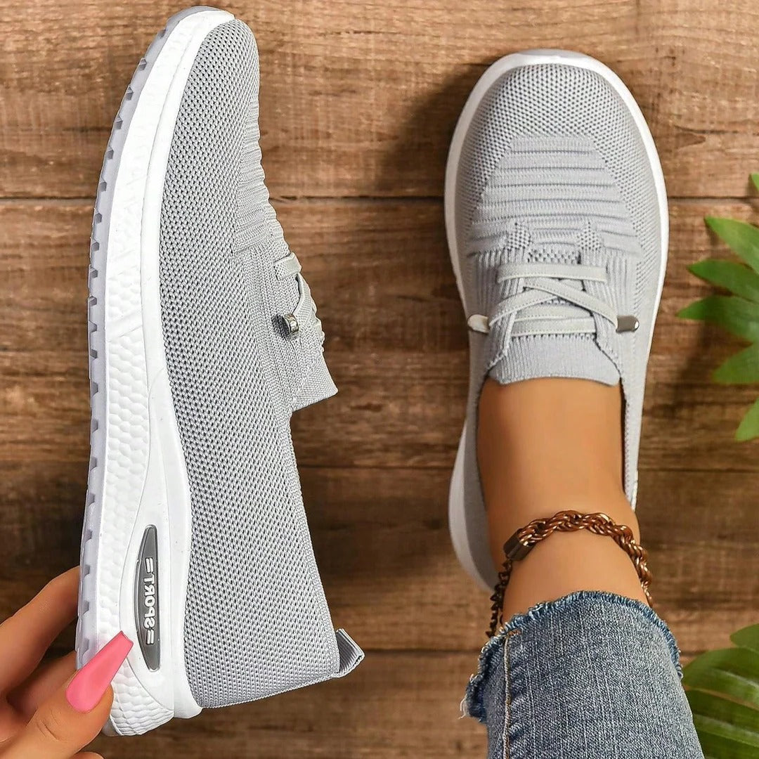 Women's Slip-On Walking Sneakers with Wide Toe Box