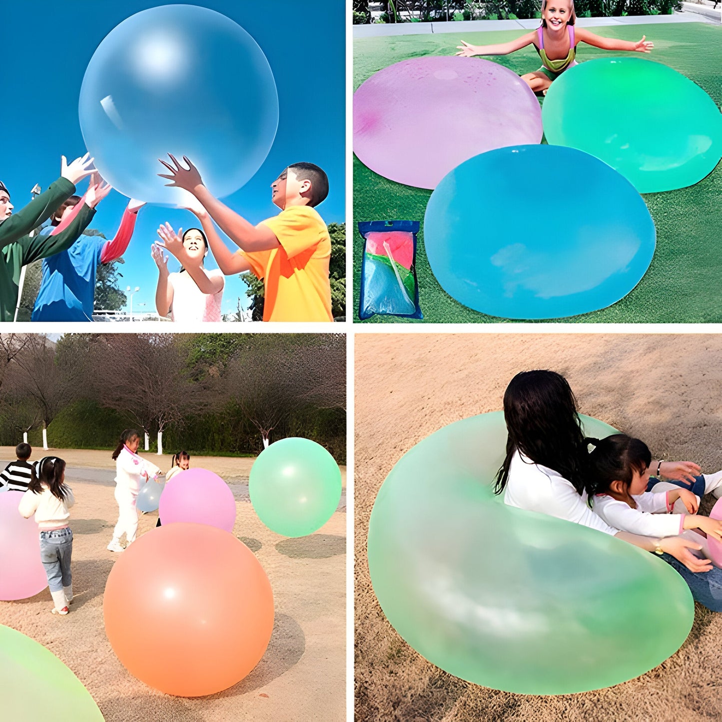 Stretchy Inflatable Bubble Ball with Burst Resistant Material for Indoor and Outdoor Play