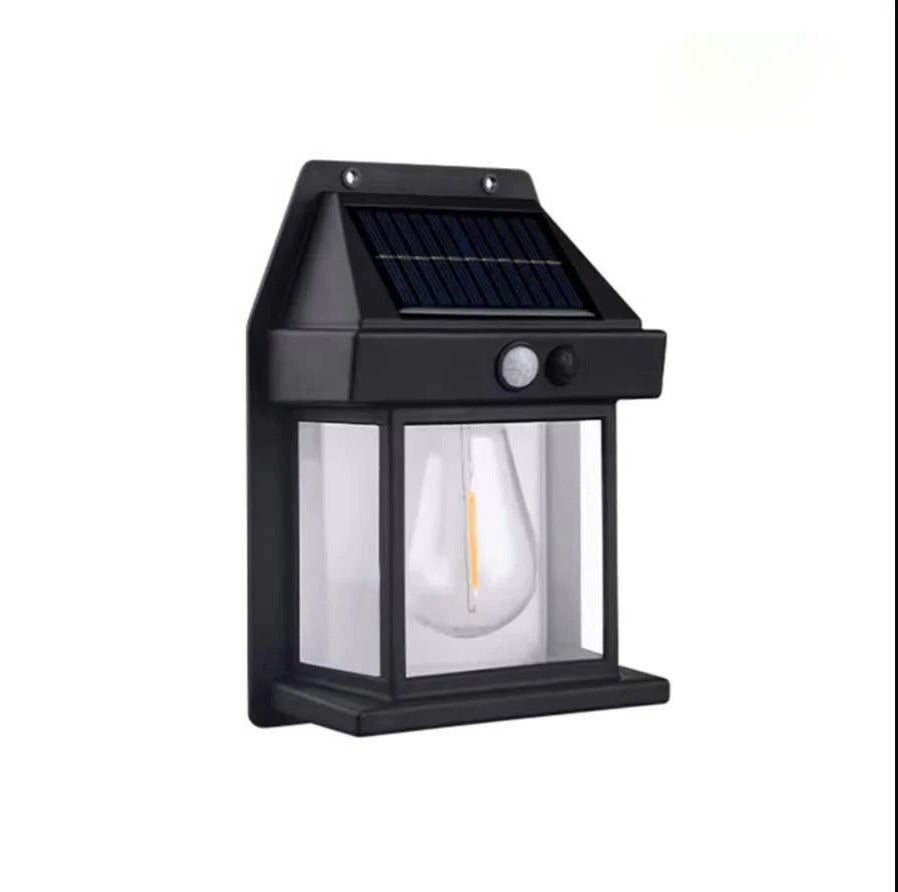 Solar Motion Sensor Wall Lamp with 600 Lumen Output and IP65 Weather Protection
