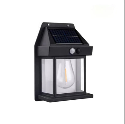 Solar Motion Sensor Wall Lamp with 600 Lumen Output and IP65 Weather Protection