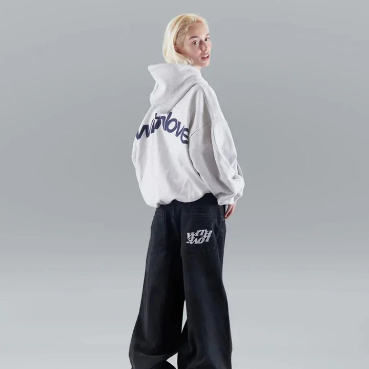Oversized Hoodie For Everyday Wear With Cozy Fleece Lining