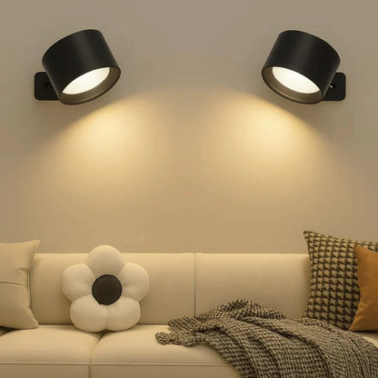Adhesive Wall Lamp with 360° Rotation and Adjustable Color Temperature