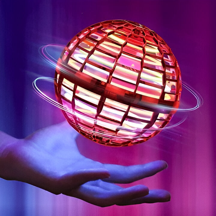 Motorized Flying Orb with Multicolor LED Lights and 30-Minute Runtime