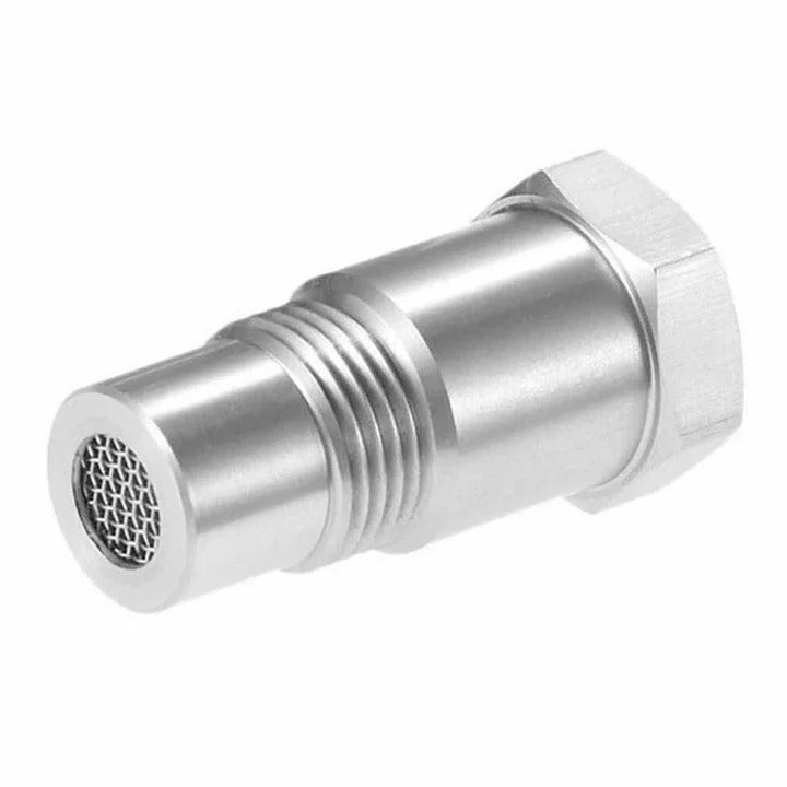 Oxygen Sensor Adapter with Integrated Mini Catalytic Element and Mesh Filter, M18 × 1.5