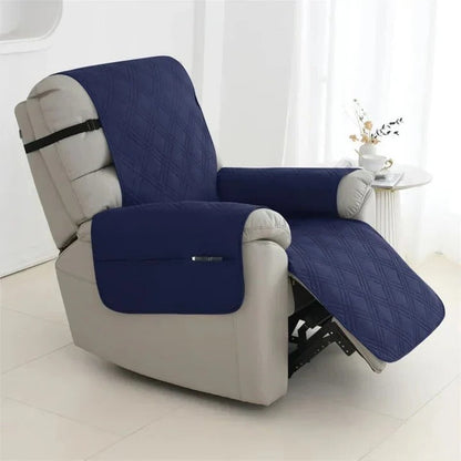 Quilted Recliner Slipcover with Water Resistant Barrier and Machine Washable Fabric