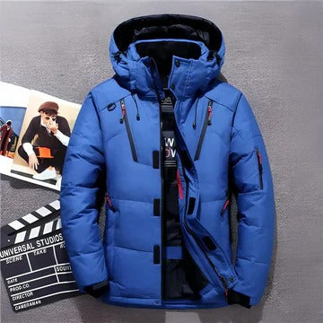 Insulated Winter Jacket With Hood And Thermal Lining For Extreme Cold