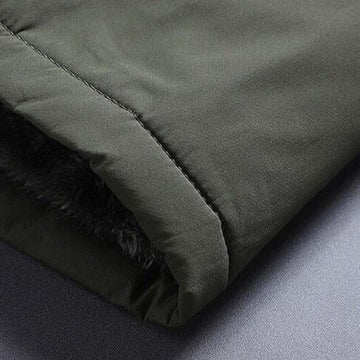 Hooded Winter Jacket For Men Insulated Waterproof Windproof Warm Parka