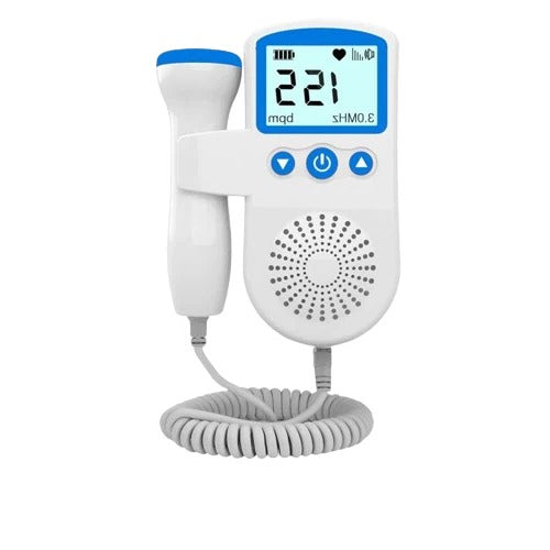 Heart Rate Monitor with Detachable Probe and Backlit Display, 50-240 BPM