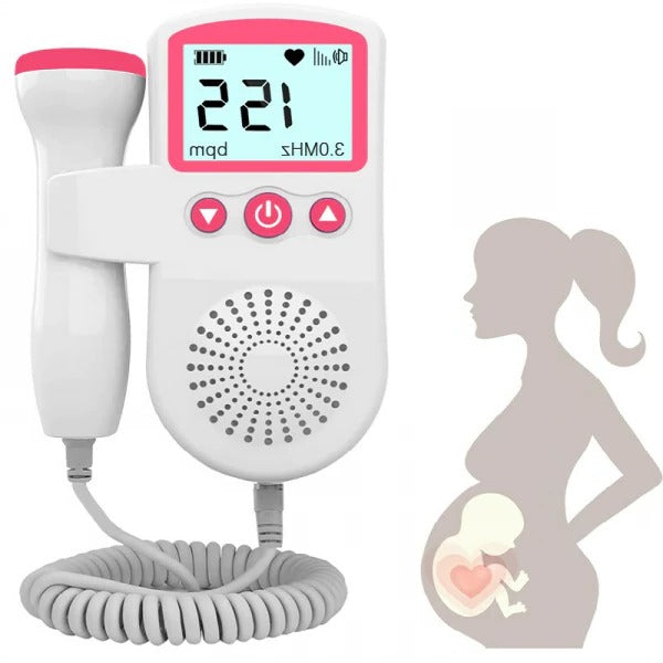 Heart Rate Monitor with Detachable Probe and Backlit Display, 50-240 BPM