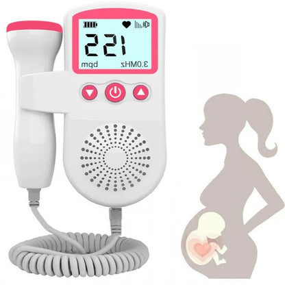 Heart Rate Monitor with Detachable Probe and Backlit Display, 50-240 BPM