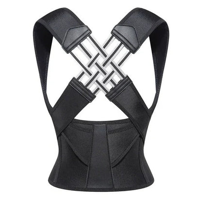 Shoulder and Back Posture Brace with Adjustable Straps and Hidden Profile