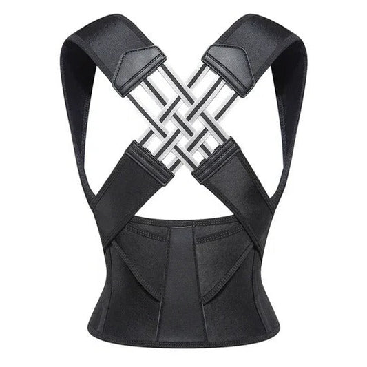 Shoulder and Back Posture Brace with Adjustable Straps and Hidden Profile