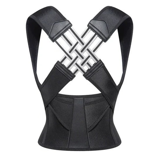 Shoulder and Back Posture Brace with Adjustable Straps and Hidden Profile