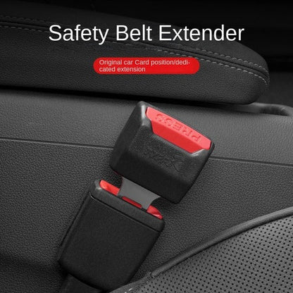 Seat Belt Clip Extender with Direct Insert Design and Rigid Material