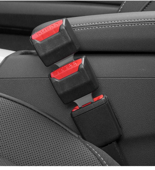 Seat Belt Clip Extender with Direct Insert Design and Rigid Material