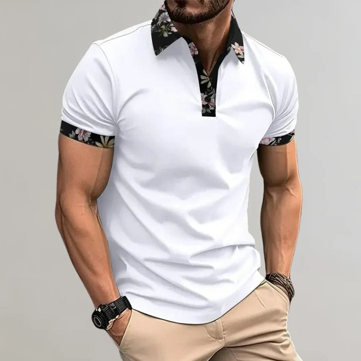 Polo Shirt For Men Short Sleeve Cotton Breathable Classic Casual Fit