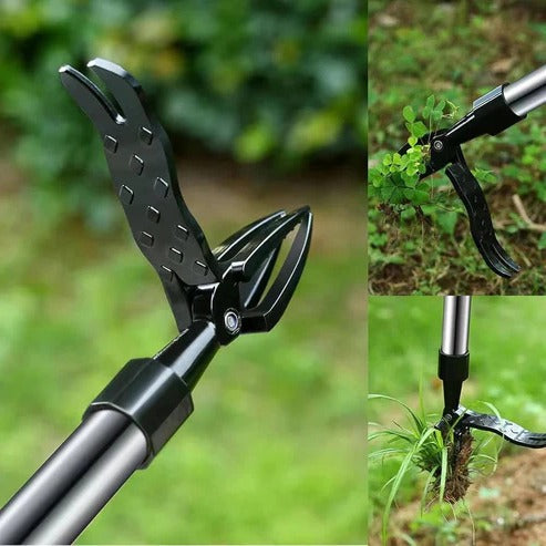 Four Claw Weed Puller with Foot Pedal and Full Length Handle