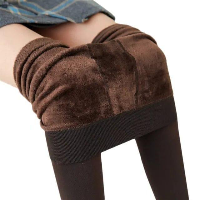 Fleece Lined Leggings with High Waist and Tummy Control Panel