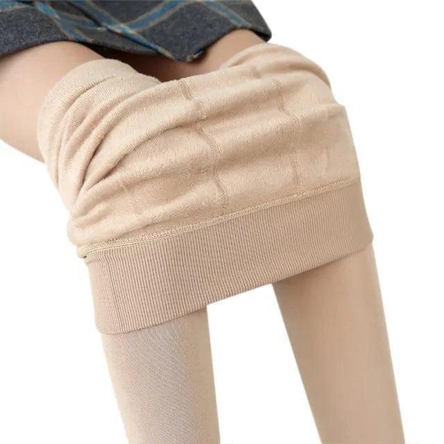 Fleece Lined Leggings with High Waist and Tummy Control Panel