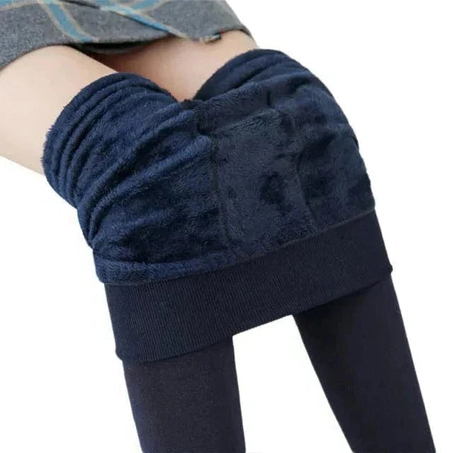 Fleece Lined Leggings with High Waist and Tummy Control Panel