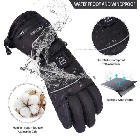 Heated Gloves Rechargeable Durable For Cold-Weather Outdoor Activities