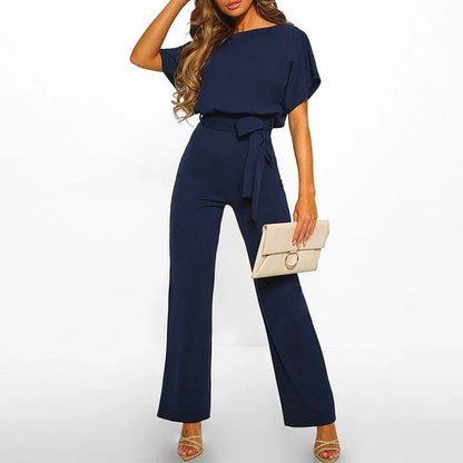 Women's Jumpsuit with Stretchy Waist and Full Body Coverage, 7 Colors