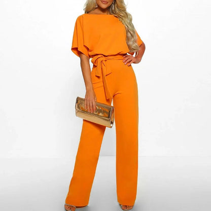 Women's Jumpsuit with Stretchy Waist and Full Body Coverage, 7 Colors