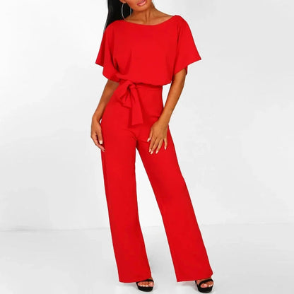 Women's Jumpsuit with Stretchy Waist and Full Body Coverage, 7 Colors