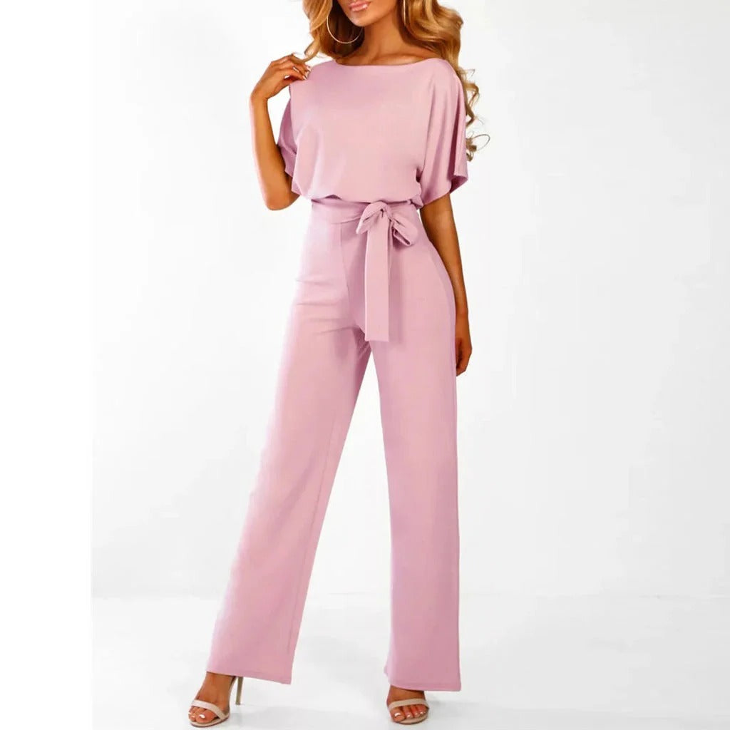 Women's Jumpsuit with Stretchy Waist and Full Body Coverage, 7 Colors