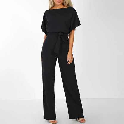 Women's Jumpsuit with Stretchy Waist and Full Body Coverage, 7 Colors