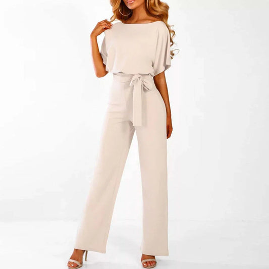 Women's Jumpsuit with Stretchy Waist and Full Body Coverage, 7 Colors