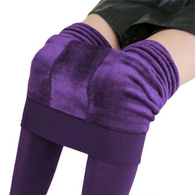 Leggings Fleece-Lined High-Waist Thermal Winter Pants For Women