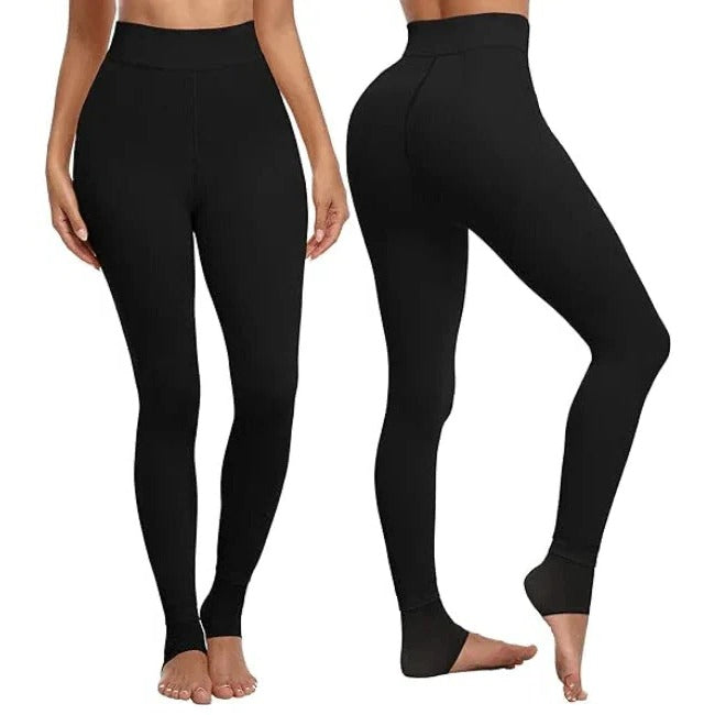 Leggings Fleece-Lined High-Waist Thermal Winter Pants For Women