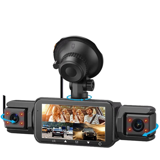 Four Camera Dash Cam with 1920P Front Recording and Night Vision