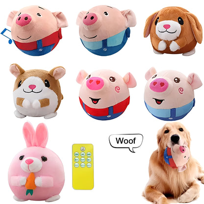 Interactive Dog Toy Ball with Remote Control and Sound Activation