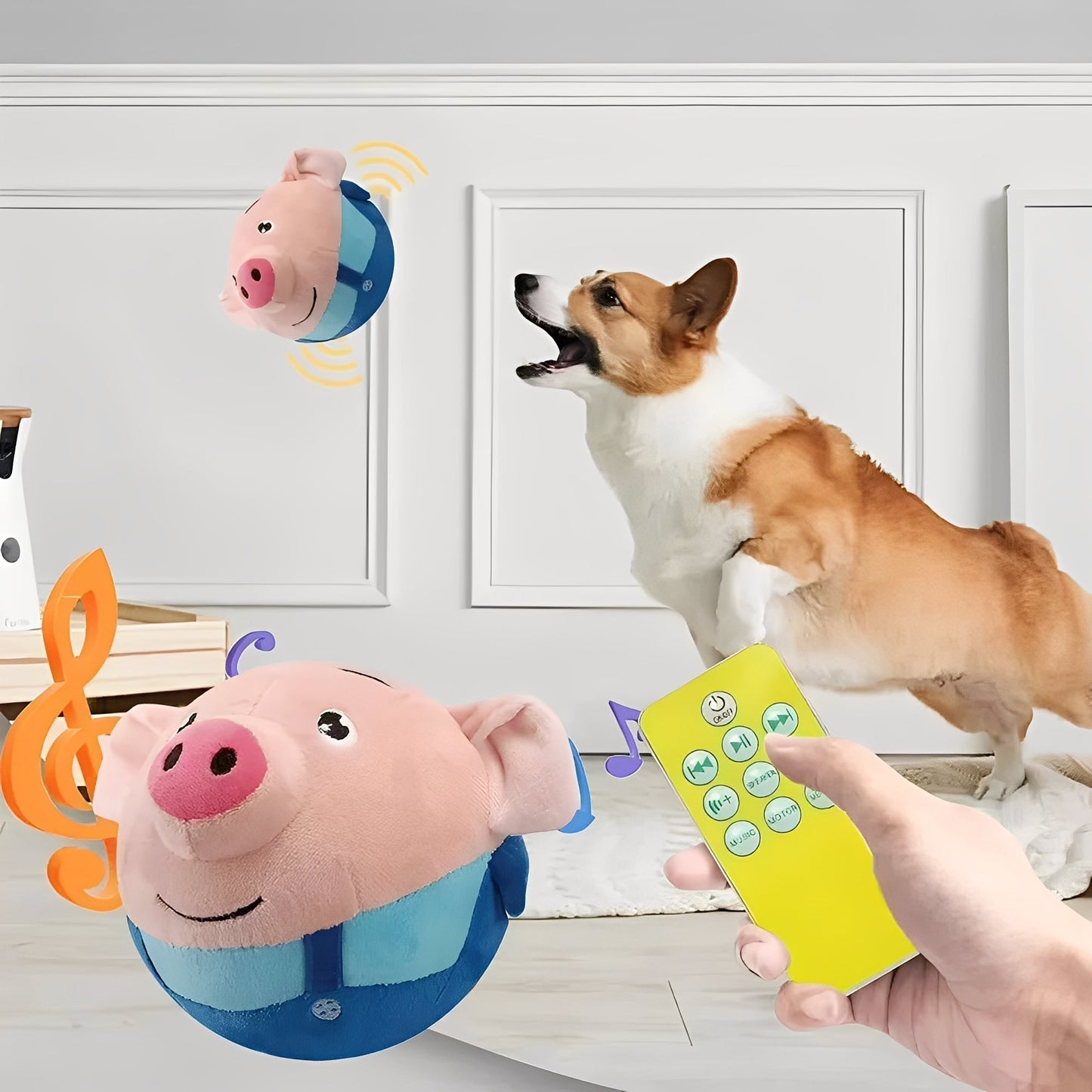 Interactive Dog Toy Ball with Remote Control and Sound Activation