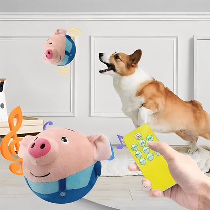 Interactive Dog Toy Ball with Remote Control and Sound Activation