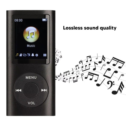 Portable MP3 Player with Lossless Audio and 1.8 Inch LCD Screen, Extended Battery Life