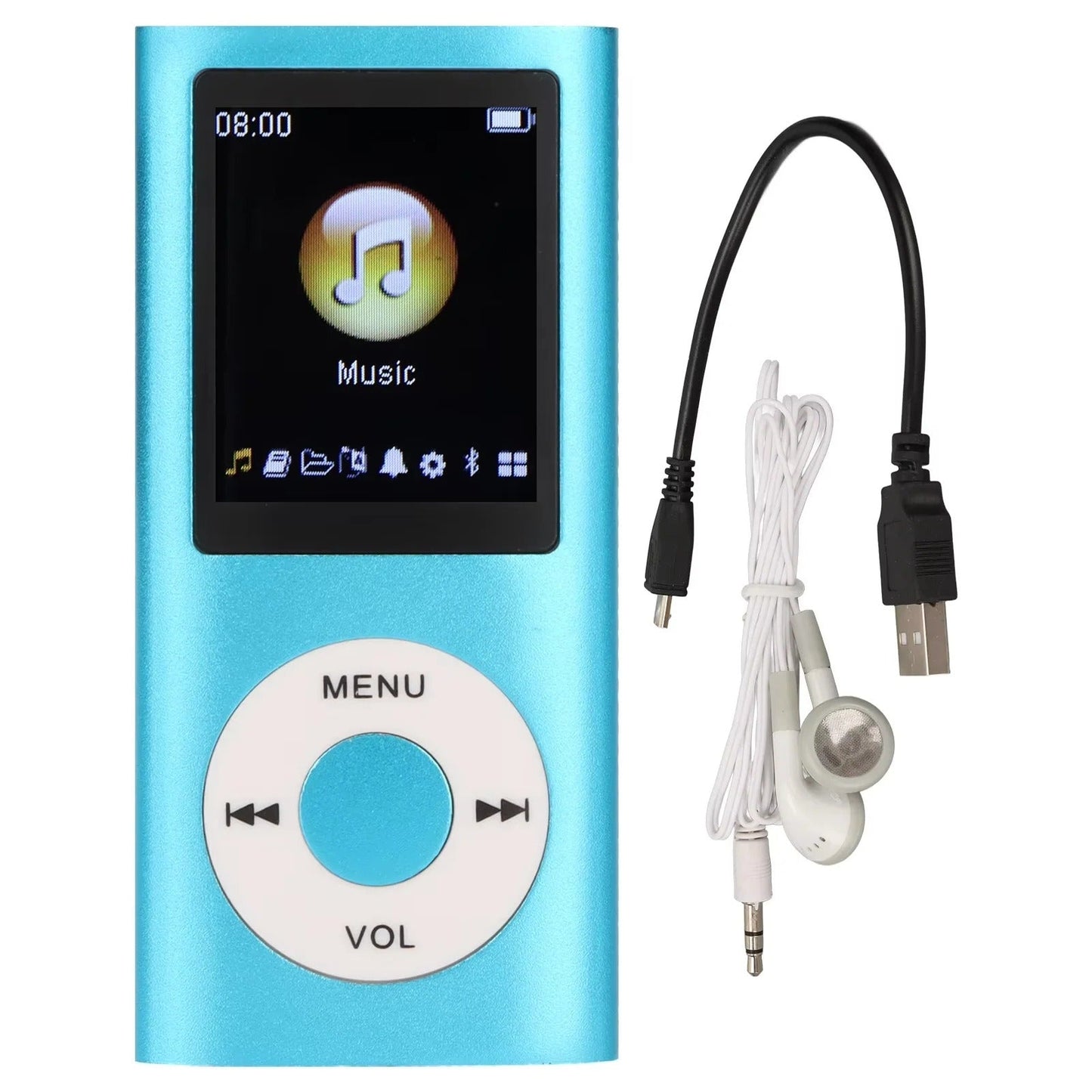Portable MP3 Player with Lossless Audio and 1.8 Inch LCD Screen, Extended Battery Life