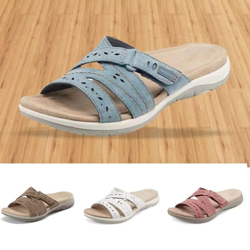 Women's Sandals with Hollow-Out Upper and Cushioned Footbed for Summer Walking