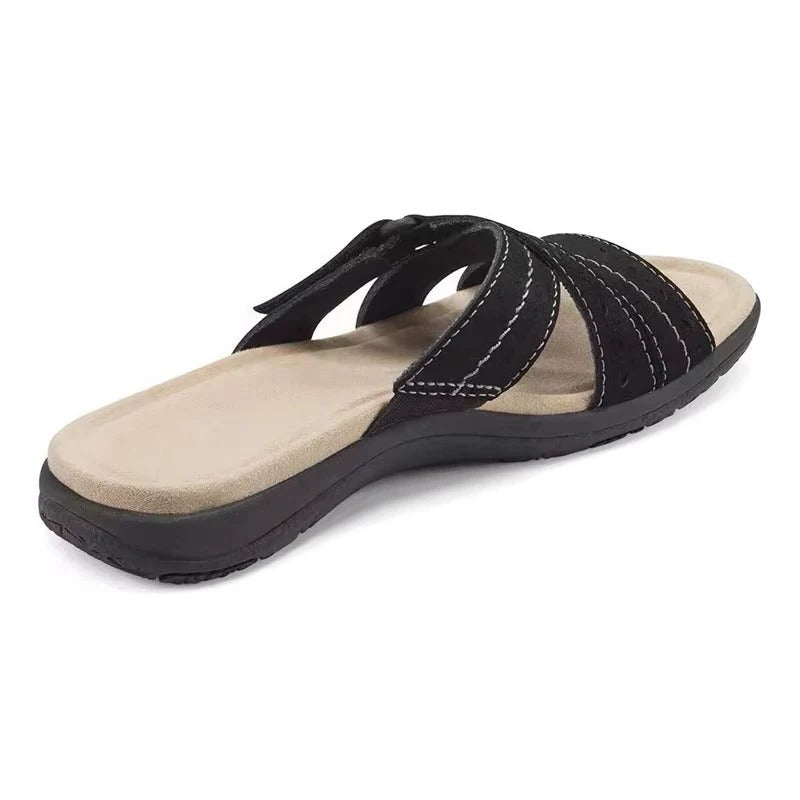 Women's Sandals with Hollow-Out Upper and Cushioned Footbed for Summer Walking