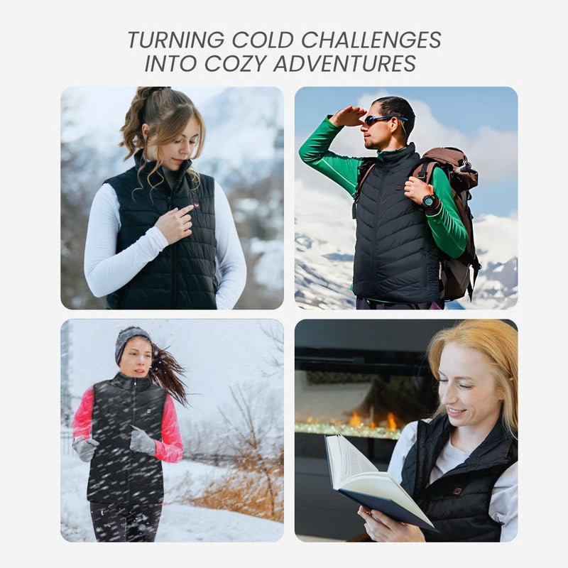 Heated Jacket With Breathable Mesh Lining And 3 Heat Levels