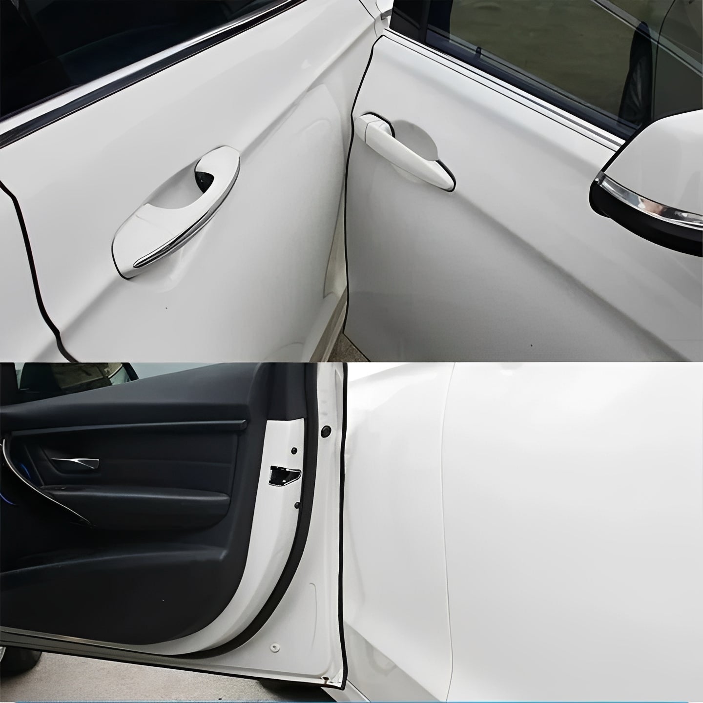 Car Door Edge Protector Strip with Pressure Fit Installation, 16.4 Feet