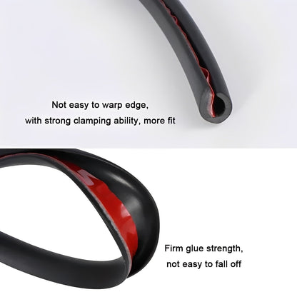 Car Door Edge Protector Strip with Pressure Fit Installation, 16.4 Feet
