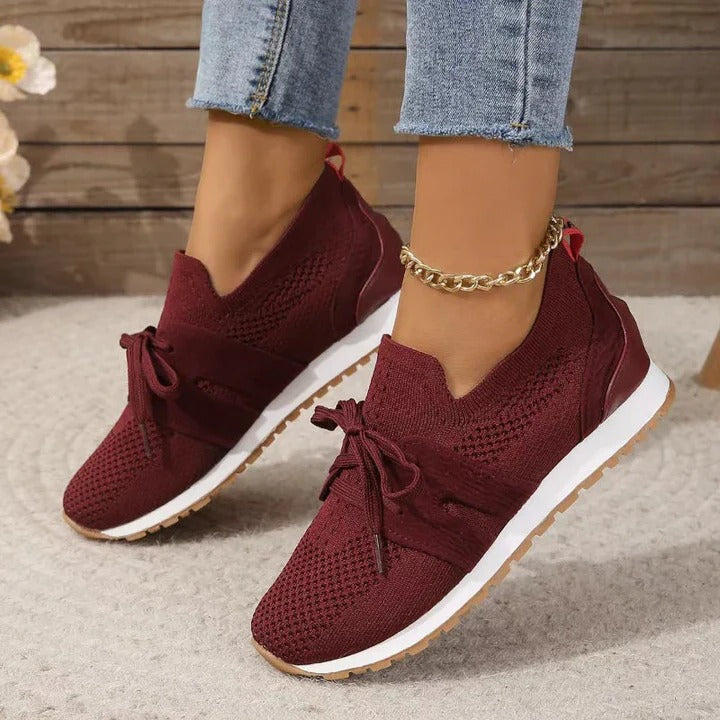 Ergonomic Walking Shoes with Gel Sole Padding and Arch Support, Air-Permeable Mesh